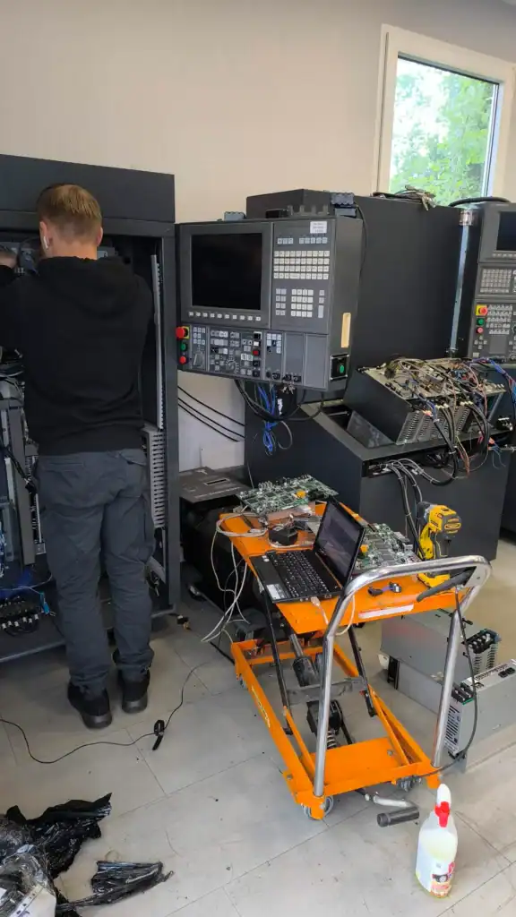 CNC Maschinen Elektronikdiagnose – Okuma Reparaturservice